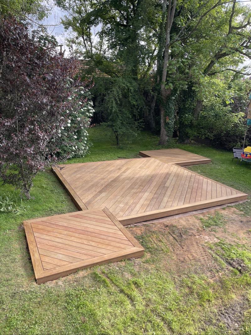 Terrasse en bois exotique Ipé Louhans 71